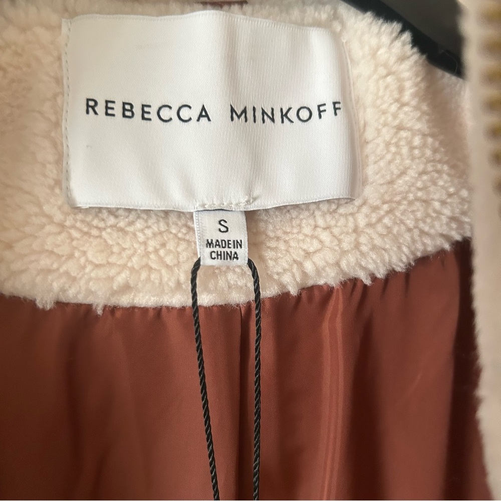 NWT Rebecca Minkoff Cream Puffer Jacket - Picture 6 of 10